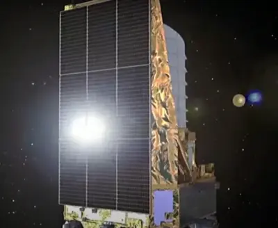 Космічний телескоп Евклід (ESA): візуалізація NISP та VIS інструментів для спектроскопії та візуального обзору, спрямованих на вимірювання темної енергії через лінзування та БАК (ESA/ATG medialab)